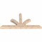 Ekena Millwork Richland Smooth Timber Gable Bracket, Douglas Fir, 84"W x 42"H x 5 1/2"D x 5 1/2"F, 12/12 Pitch GBW084X42X0606RIC00SDF - alternate 5